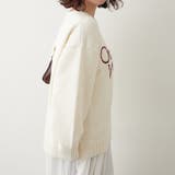 【NAO】刺繍ロゴニットプルオーバー | RMAF NICE CLAUP / OLIVE des OLIVE | 詳細画像5