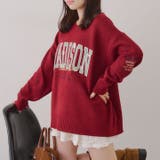 ボルドー | モチーフカレッジもちもちニット | RMAF NICE CLAUP / OLIVE des OLIVE