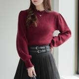 【6色展開】配色メローパワショルリブニット | RMAF　NICE CLAUP / OLIVE des OLIVE | 詳細画像2 