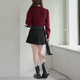 【6色展開】配色メローパワショルリブニット | RMAF　NICE CLAUP / OLIVE des OLIVE | 詳細画像10 