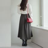 【6色展開】配色メローパワショルリブニット | RMAF　NICE CLAUP / OLIVE des OLIVE | 詳細画像19 