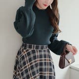 【6色展開】配色メローパワショルリブニット | RMAF　NICE CLAUP / OLIVE des OLIVE | 詳細画像29 