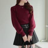 【6色展開】配色メローパワショルリブニット | RMAF　NICE CLAUP / OLIVE des OLIVE | 詳細画像4 