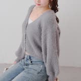 チャコール | ラメフェザー色々釦カーディガン | RMAF　NICE CLAUP / OLIVE des OLIVE