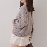 グレー | ベロアモールケーブルプルオーバー | RMAF　NICE CLAUP / OLIVE des OLIVE