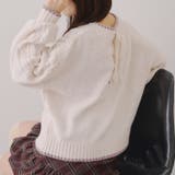 アイボリー | ベロアモールケーブルプルオーバー | RMAF　NICE CLAUP / OLIVE des OLIVE