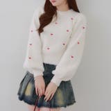 リボン・ハート刺しゅうフェザープルオーバー | RMAF　NICE CLAUP / OLIVE des OLIVE | 詳細画像1 