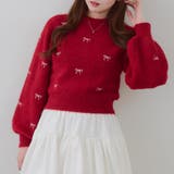 リボン・ハート刺しゅうフェザープルオーバー | RMAF　NICE CLAUP / OLIVE des OLIVE | 詳細画像30 