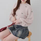 リボン・ハート刺しゅうフェザープルオーバー | RMAF　NICE CLAUP / OLIVE des OLIVE | 詳細画像4 