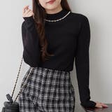 【7色展開】パール付プチハイリブニット | RMAF　NICE CLAUP / OLIVE des OLIVE | 詳細画像1 