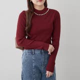 【7色展開】パール付プチハイリブニット | RMAF　NICE CLAUP / OLIVE des OLIVE | 詳細画像12 