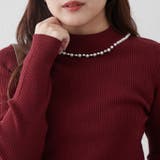 【7色展開】パール付プチハイリブニット | RMAF　NICE CLAUP / OLIVE des OLIVE | 詳細画像13 