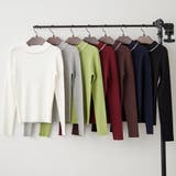 【7色展開】パール付プチハイリブニット | RMAF　NICE CLAUP / OLIVE des OLIVE | 詳細画像2 