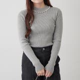 【7色展開】パール付プチハイリブニット | RMAF　NICE CLAUP / OLIVE des OLIVE | 詳細画像36 