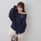 【ブローチ付き】オフショルシャギーニット | RMAF　NICE CLAUP / OLIVE des OLIVE | 詳細画像16 