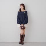 【ブローチ付き】オフショルシャギーニット | RMAF　NICE CLAUP / OLIVE des OLIVE | 詳細画像17 
