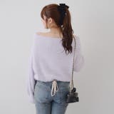 【ブローチ付き】オフショルシャギーニット | RMAF　NICE CLAUP / OLIVE des OLIVE | 詳細画像4 