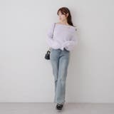 【ブローチ付き】オフショルシャギーニット | RMAF　NICE CLAUP / OLIVE des OLIVE | 詳細画像5 