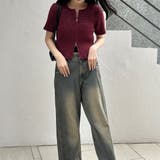 ラメフェザーダブルジップニット | RMAF　NICE CLAUP / OLIVE des OLIVE | 詳細画像11 