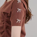 リボンドロストオフショルニット | RMAF NICE CLAUP / OLIVE des OLIVE | 詳細画像40