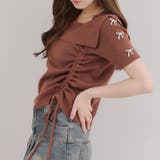 ブラウン | リボンドロストオフショルニット | RMAF NICE CLAUP / OLIVE des OLIVE