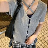 ハート釦ドッキングカーデ | RMAF　NICE CLAUP / OLIVE des OLIVE | 詳細画像3 