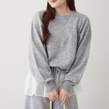 3Dフラワー付ニットチュニック | RMAF　NICE CLAUP / OLIVE des OLIVE | 詳細画像7 