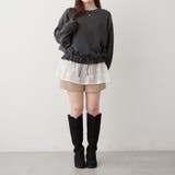 3Dフラワー付ニットチュニック | RMAF　NICE CLAUP / OLIVE des OLIVE | 詳細画像16 