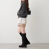 3Dフラワー付ニットチュニック | RMAF　NICE CLAUP / OLIVE des OLIVE | 詳細画像17 