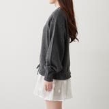 3Dフラワー付ニットチュニック | RMAF　NICE CLAUP / OLIVE des OLIVE | 詳細画像20 