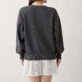 3Dフラワー付ニットチュニック | RMAF　NICE CLAUP / OLIVE des OLIVE | 詳細画像21 