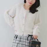 アイボリー | ビジューリボンカーディガン | RMAF　NICE CLAUP / OLIVE des OLIVE