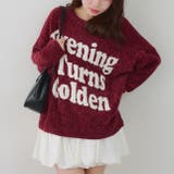 ボルドー | ベロアモールロゴニットプルオーバー | RMAF NICE CLAUP / OLIVE des OLIVE