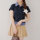 【@re.__mi23セレクト】フェイクシャツレイヤードトップス | RMAF　NICE CLAUP / OLIVE des OLIVE | 詳細画像3 
