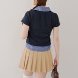 【@re.__mi23セレクト】フェイクシャツレイヤードトップス | RMAF　NICE CLAUP / OLIVE des OLIVE | 詳細画像5 