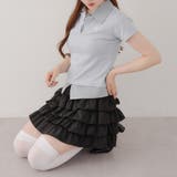 サックス | 【@re.__mi23セレクト】フェイクシャツレイヤードトップス | RMAF　NICE CLAUP / OLIVE des OLIVE