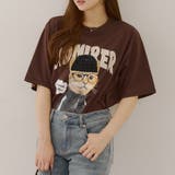 ブラウン | メガネネコラメニット帽ビッグTシャツ | RMAF　NICE CLAUP / OLIVE des OLIVE