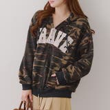 カモフラ | ビッグロゴジップパーカー | RMAF　NICE CLAUP / OLIVE des OLIVE