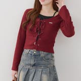 ボルドー | レースアップテレコプルオーバー | RMAF　NICE CLAUP / OLIVE des OLIVE