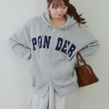 トップグレー | 裏起毛 ビッグロゴジップパーカー | RMAF NICE CLAUP / OLIVE des OLIVE