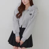 グレー | 【セットアップ対応】フードファー付キラキラパーカー | RMAF　NICE CLAUP / OLIVE des OLIVE