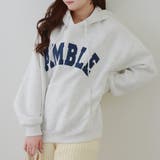 オートミール | 【裏起毛】ロゴフードパーカー | RMAF　NICE CLAUP / OLIVE des OLIVE