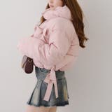リボンが可愛いガーリーアウター♪2WAYリボン中綿ブルゾン | RMAF　NICE CLAUP / OLIVE des OLIVE | 詳細画像4 