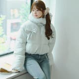 ミント | リボンが可愛いガーリーアウター♪2WAYリボン中綿ブルゾン | RMAF　NICE CLAUP / OLIVE des OLIVE
