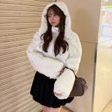 オフ | リボンが可愛いガーリーアウター♪2WAYリボン中綿ブルゾン | RMAF　NICE CLAUP / OLIVE des OLIVE