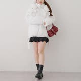 リボンが可愛いガーリーアウター♪2WAYリボン中綿ミドル丈ブルゾン | RMAF　NICE CLAUP / OLIVE des OLIVE | 詳細画像14 