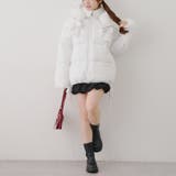 リボンが可愛いガーリーアウター♪2WAYリボン中綿ミドル丈ブルゾン | RMAF　NICE CLAUP / OLIVE des OLIVE | 詳細画像15 