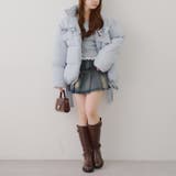リボンが可愛いガーリーアウター♪2WAYリボン中綿ミドル丈ブルゾン | RMAF　NICE CLAUP / OLIVE des OLIVE | 詳細画像6 