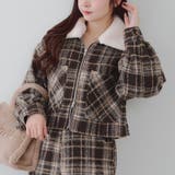 衿ファー付ショートジャケット | RMAF NICE CLAUP / OLIVE des OLIVE | 詳細画像1