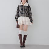 衿ファー付ショートジャケット | RMAF NICE CLAUP / OLIVE des OLIVE | 詳細画像13